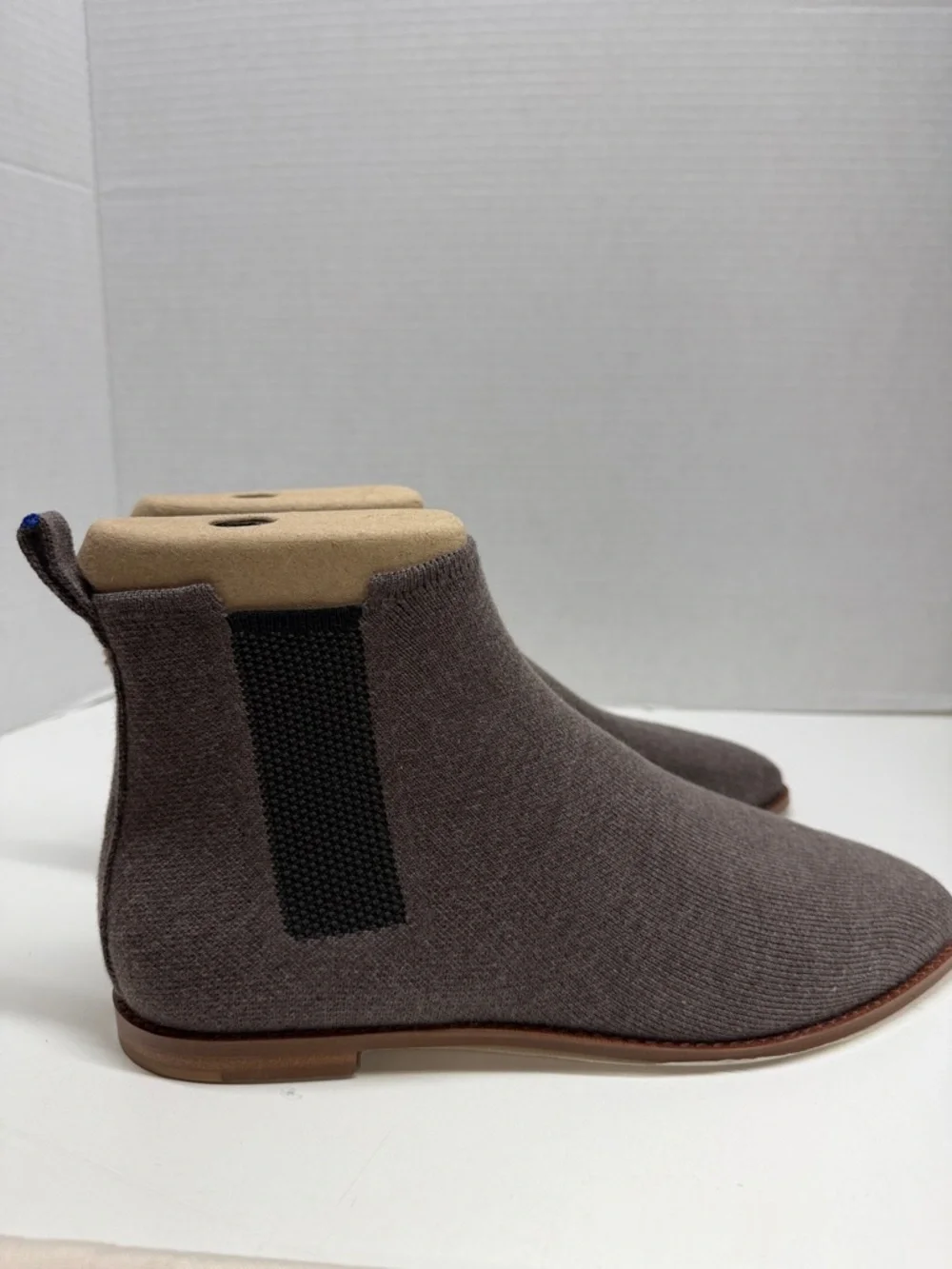 Rothy's The Merino Chelsea Boot Knit Boots Brown Sugar New Mens Size US 10